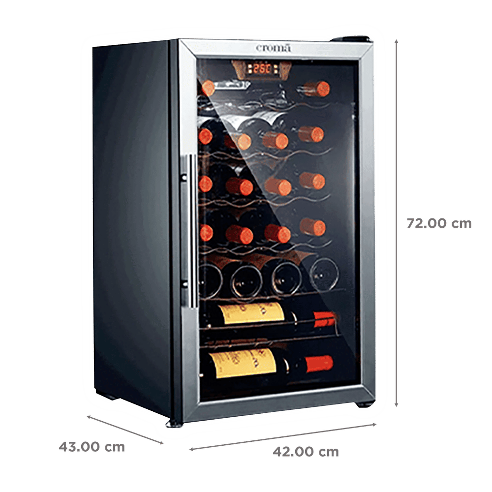 Buy Croma 66 Litres 22 Bottles Wine Cooler (Mechanical Temperature